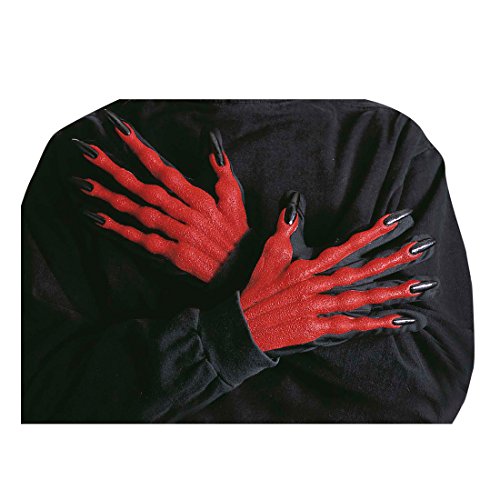 NET TOYS Halloween Teufelshände für Kostüm Teufel Hände Horror Teufelshand Halloween Handschuhe Teufelhandschuhe Horrorhände NET TOYS Halloween Teufelshände für Kostüm Teufel Hände Horror Teufelshand Halloween Handschuhe Teufelhandschuhe Horrorhände von NET TOYS