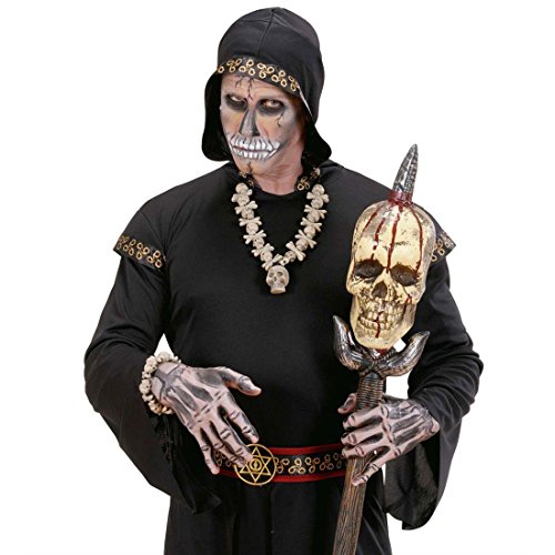 NET TOYS Halskette Totenkopf Halloween Totenkopfkette Voodoo Schädel Schädelkette Hals Kette Totenschädel Kostüm Zubehör NET TOYS Halskette Totenkopf Halloween Totenkopfkette Voodoo Schädel Schädelkette Hals Kette Totenschädel Kostüm Zubehör von NET TOYS