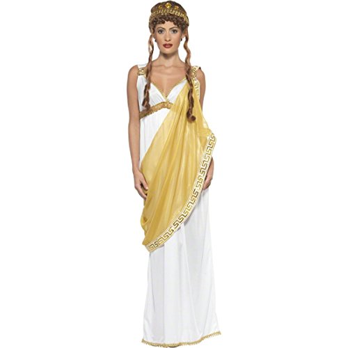 NET TOYS Helena von Troja Kostüm Griechin Römerin Weiß und Gold L 44/46 Sparta Kostüm Göttinkostüm Antikes Damenkostüm NET TOYS Helena von Troja Kostüm Griechin Römerin Weiß und Gold L 44/46 Sparta Kostüm Göttinkostüm Antikes Damenkostüm von NET TOYS