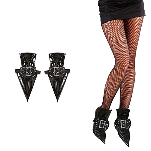 NET TOYS Hexen Schuh Überzieher Zauberin Schnallenschuhe Magierin Gamasche Spitze Schuhstulpen Gothic Spitzschuhe Gamaschen Halloween Kostüm Accessoire NET TOYS Hexen Schuh Überzieher Zauberin Schnallenschuhe Magierin Gamasche Spitze Schuhstulpen Gothic Spitzschuhe Gamaschen Halloween Kostüm Accessoire von NET TOYS