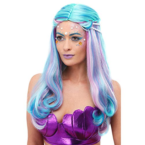 NET TOYS Hinreißende Meerjungfrau-Perücke mit Perlen, Zauberhafte Damen Cosplay Langhaarperücke, Mottoparty & Kostümfest, Einheitsgröße, Kunsthaar NET TOYS Hinreißende Meerjungfrau-Perücke mit Perlen, Zauberhafte Damen Cosplay Langhaarperücke, Mottoparty & Kostümfest, Einheitsgröße, Kunsthaar von NET TOYS