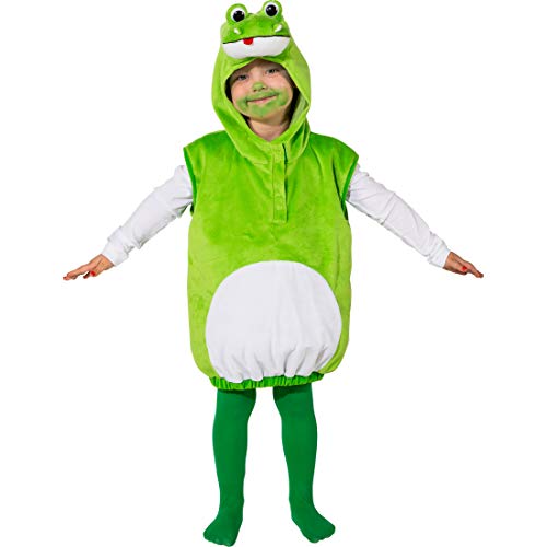 NET TOYS Hinreißendes Kostüm-Set für Jungen & Mädchen Frosch | Grün-Weiß in Größe 104, 3-4 Jahre | Hübsche Kinder-Verkleidung Kröte | EIN Blickfang für Kinder-Fasching & Fasnet NET TOYS Hinreißendes Kostüm-Set für Jungen & Mädchen Frosch | Grün-Weiß in Größe 104, 3-4 Jahre | Hübsche Kinder-Verkleidung Kröte | EIN Blickfang für Kinder-Fasching & Fasnet von NET TOYS