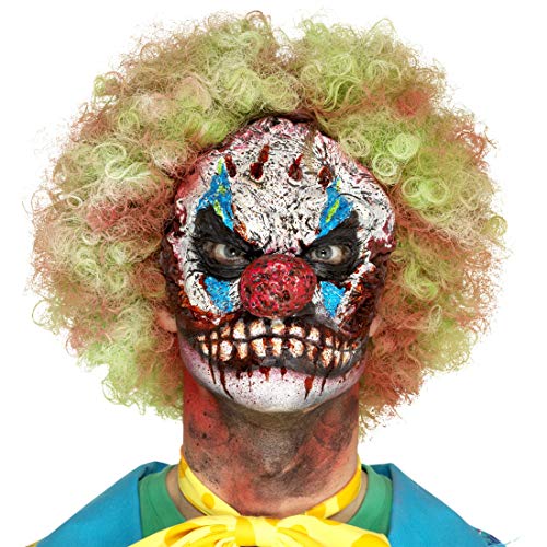 NET TOYS Horror-Clown Maske aus Schaum-Latex | Gruselige Männer-Maskerade Böser Clown Latexmaske | EIN Blickfang für Halloween & Zombie-Party von NET TOYS