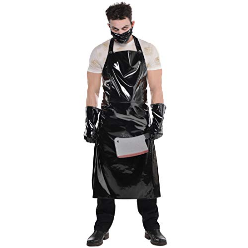 NET TOYS Horror-Kostümset Mörder mit Schürze, Maske & Handschuhen | 3-teilig | Schaurige Männer-Verkleidung Halloween Psychopath geeignet für Mottoparty & Horror-Party NET TOYS Horror-Kostümset Mörder mit Schürze, Maske & Handschuhen | 3-teilig | Schaurige Männer-Verkleidung Halloween Psychopath geeignet für Mottoparty & Horror-Party von NET TOYS