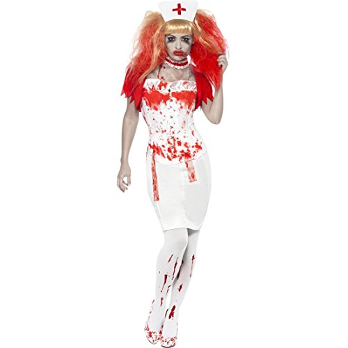 NET TOYS Horror Krankenschwester Kostüm Krankenschwesterkostüm weiß rot S 36/38 Halloweenkostüm Zombie Damenkostüm Zombiekostüm Halloween NET TOYS Horror Krankenschwester Kostüm Krankenschwesterkostüm weiß rot S 36/38 Halloweenkostüm Zombie Damenkostüm Zombiekostüm Halloween von NET TOYS