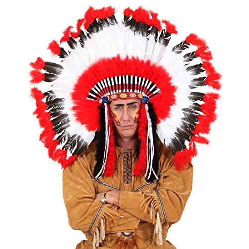 NET TOYS Indianer Kopfschmuck Häuptling Federschmuck Federhaube Feder Perücke Squaw Haarschmuck Western Mottoparty Kostüm Zubehör Accessoire Schmuck NET TOYS Indianer Kopfschmuck Häuptling Federschmuck Federhaube Feder Perücke Squaw Haarschmuck Western Mottoparty Kostüm Zubehör Accessoire Schmuck von NET TOYS