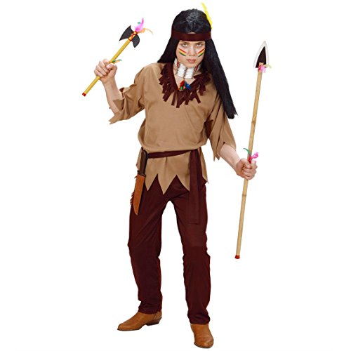 NET TOYS Indianerkostüm für Kinder Indianer Kostüm braun Fasching Karneval S 128 cm 5-7 Jahre von NET TOYS