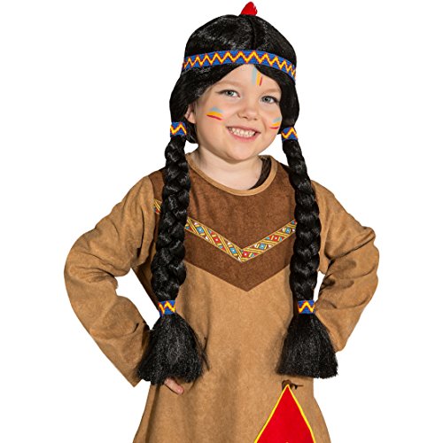 NET TOYS Indianerperücke Kinder Indianer Perücke Apache Kinderperücke Pocahontas Zopfperücke Schwarze Langhaarperücke Squaw Faschingsperücke Mädchen Karneval Kostüme NET TOYS Indianerperücke Kinder Indianer Perücke Apache Kinderperücke Pocahontas Zopfperücke Schwarze Langhaarperücke Squaw Faschingsperücke Mädchen Karneval Kostüme von NET TOYS