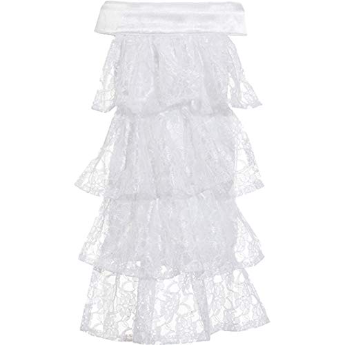 NET TOYS Jabot aus Spitze für Erwachsene | Weiß | Elegantes Unisex-Kostüm-Zubehör Barock | Ideal für Fasching & Halloween NET TOYS Jabot aus Spitze für Erwachsene | Weiß | Elegantes Unisex-Kostüm-Zubehör Barock | Ideal für Fasching & Halloween von NET TOYS