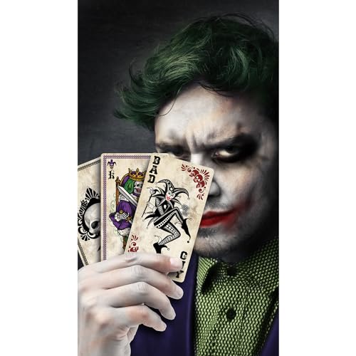 NET TOYS Joker Kartenspiel - Bunt 11x20cm - Originelle Party-Deko Clown Spielkarten - Harlekin Karten für Fasching & Halloween NET TOYS Joker Kartenspiel - Bunt 11x20cm - Originelle Party-Deko Clown Spielkarten - Harlekin Karten für Fasching & Halloween von NET TOYS