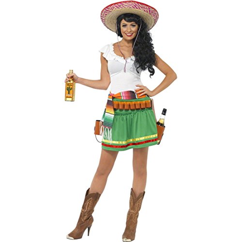 NET TOYS Kellnerin Kostüm Mexikanerin grün XS 32/34 Tequila Kostüm Flaschenholster Damenkostüm Bardame Mexico Seniorita NET TOYS Kellnerin Kostüm Mexikanerin grün XS 32/34 Tequila Kostüm Flaschenholster Damenkostüm Bardame Mexico Seniorita von NET TOYS