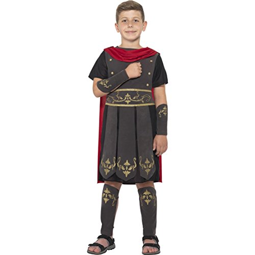 NET TOYS Kinderkostüm Römer Gladiator Kostüm Kind S, 4-6 Jahre, 115-128 cm Verkleidung römischer Soldat Karnevalskostüm Legionär von NET TOYS