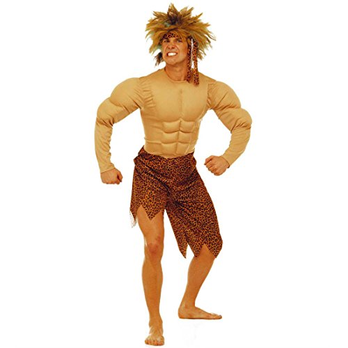 NET TOYS Kostüm Tarzan Jungelman Dschungelkostüm Steinzeit Urwald Muskelkostüm für Herren Karneval L 50/52 NET TOYS Kostüm Tarzan Jungelman Dschungelkostüm Steinzeit Urwald Muskelkostüm für Herren Karneval L 50/52 von NET TOYS