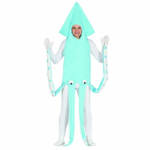 NET TOYS Kostüm Tintenfisch ausgefallenes Krakenkostüm L Unisex Faschingskostüm Oktopus Karnevalskostüm Octopus Verkleidung Unterwasserwelt Outfit Meeresparty von NET TOYS