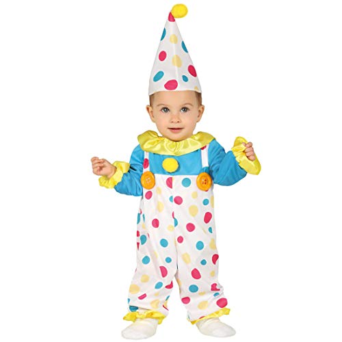 NET TOYS Kunterbuntes Clown Baby-Kostüm - Weiß 6-12 Monate, 82-83 cm - Entzückende Kinder-Verkleidung Zirkus Kinderkostüm für Jungen & Mädchen - EIN Blickfang für Kinder-Fasching & Kostümfest NET TOYS Kunterbuntes Clown Baby-Kostüm - Weiß 6-12 Monate, 82-83 cm - Entzückende Kinder-Verkleidung Zirkus Kinderkostüm für Jungen & Mädchen - EIN Blickfang für Kinder-Fasching & Kostümfest von NET TOYS