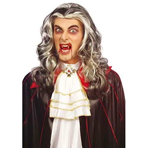 NET TOYS Lange Vampir Perücke Dracula Halloween Draculaperücke Halloweenperücke Twilight grau lang, Einheitsgröße, Kunsthaar NET TOYS Lange Vampir Perücke Dracula Halloween Draculaperücke Halloweenperücke Twilight grau lang, Einheitsgröße, Kunsthaar von NET TOYS