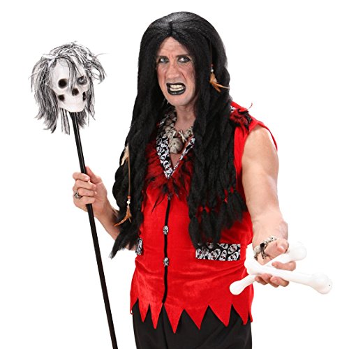 NET TOYS Langer Voodoo Stab Totenkopf Stock 120 cm Skull Zepter Toten Schädel Knaufstab Horror Gehstock Halloween Kostüm Accessoire NET TOYS Langer Voodoo Stab Totenkopf Stock 120 cm Skull Zepter Toten Schädel Knaufstab Horror Gehstock Halloween Kostüm Accessoire von NET TOYS