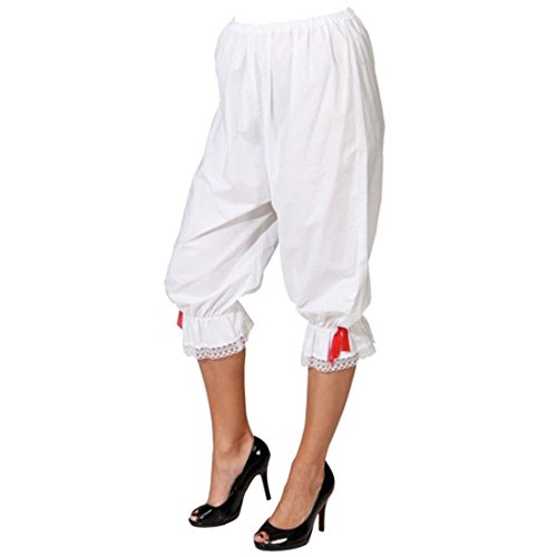 NET TOYS Liebestöter weiße Unterhose für Damen, Gr 46/48, Mittelalter Leinenkniehose Fasching Kniehose, 1 Damen Unterhose NET TOYS Liebestöter weiße Unterhose für Damen, Gr 46/48, Mittelalter Leinenkniehose Fasching Kniehose, 1 Damen Unterhose von NET TOYS