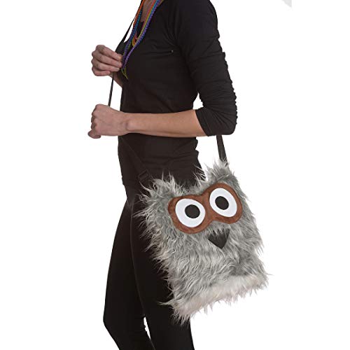 NET TOYS Lustige Eulen Umhängetasche für Damen - Grau-Braun 30x25cm - Tierisches Party-Accessoire Uhu Damentasche Vogel - Wie geschaffen für Straßenkarneval & Fasching NET TOYS Lustige Eulen Umhängetasche für Damen - Grau-Braun 30x25cm - Tierisches Party-Accessoire Uhu Damentasche Vogel - Wie geschaffen für Straßenkarneval & Fasching von NET TOYS