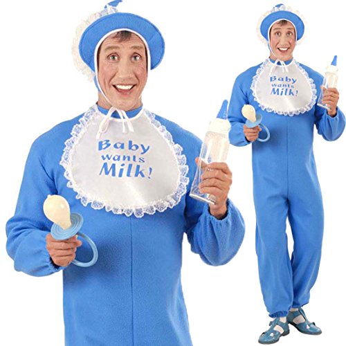 NET TOYS Männer Babykostüm blau JGA Kostüm blau L 50/52 Baby Kostüm Junggesellenabschied Baby Boy Strampler JGA NET TOYS Männer Babykostüm blau JGA Kostüm blau L 50/52 Baby Kostüm Junggesellenabschied Baby Boy Strampler JGA von NET TOYS