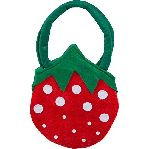 NET TOYS Märchenhafte Handtasche für Damen | 23 x 20 cm | Verspieltes Mädchen-Accessoire Erdbeere | Perfekt geeignet für Kinder-Karneval & Fasching von NET TOYS