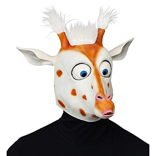 NET TOYS Maske Crazy Giraffe mit großen Augen | Weiß-Braun | Witziges Unisex-Kostüm-Zubehör Tiermaske Erwachsene | Perfekt geeignet für Mottoparty & Fasching NET TOYS Maske Crazy Giraffe mit großen Augen | Weiß-Braun | Witziges Unisex-Kostüm-Zubehör Tiermaske Erwachsene | Perfekt geeignet für Mottoparty & Fasching von NET TOYS