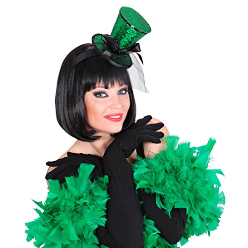 NET TOYS Mini Zylinder Burlesque Minihut am Bügel mit Schleier grün Tänzerin Miniatur Hut Can Can Girl Minizylinder Glitzer Zylinderhut Fascinator Kostüm Accessoire NET TOYS Mini Zylinder Burlesque Minihut am Bügel mit Schleier grün Tänzerin Miniatur Hut Can Can Girl Minizylinder Glitzer Zylinderhut Fascinator Kostüm Accessoire von NET TOYS