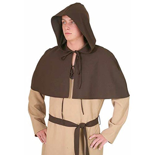 NET TOYS Mittelalter Gugel braun Mönch Kapuze Gugl Priester Kirche Kopfbedeckung Schultern Gugeln Schulterumhang Hut NET TOYS Mittelalter Gugel braun Mönch Kapuze Gugl Priester Kirche Kopfbedeckung Schultern Gugeln Schulterumhang Hut von NET TOYS