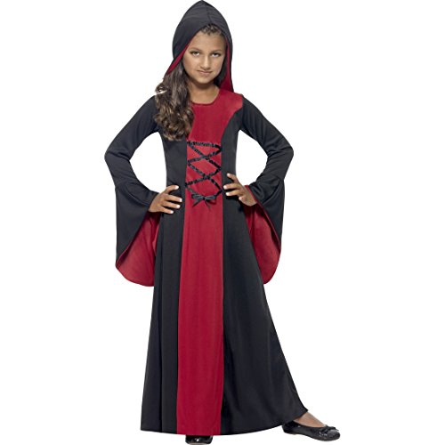 NET TOYS Mittelalter Kostüm Kinder Gothic Kleid mit Kapuze L, 10-12 Jahre, 145-158 cm Kapuzenkleid Mädchen Vampir Kostüm Kind NET TOYS Mittelalter Kostüm Kinder Gothic Kleid mit Kapuze L, 10-12 Jahre, 145-158 cm Kapuzenkleid Mädchen Vampir Kostüm Kind von NET TOYS