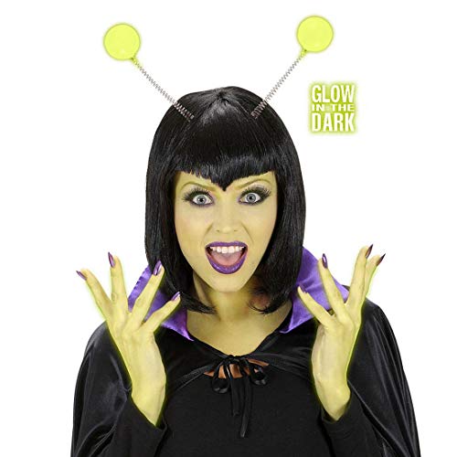 NET TOYS Nachtleuchtender Alien-Haarreif - Neongrün - Universelle Unisex-Kopfbedeckung Marsianer neonfarben mit leuchtenden Antennen - Perfekt geeignet für Halloween & Karneval NET TOYS Nachtleuchtender Alien-Haarreif - Neongrün - Universelle Unisex-Kopfbedeckung Marsianer neonfarben mit leuchtenden Antennen - Perfekt geeignet für Halloween & Karneval von NET TOYS