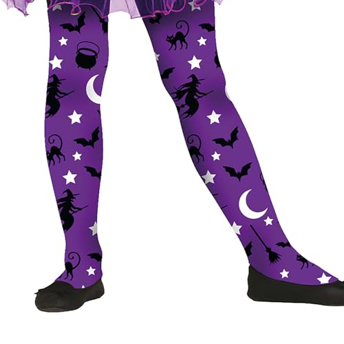 NET TOYS Niedliche Kinder-Strumpfhose Hexe - 3-6 Jahre, Blickdichte Feinstrumpfhose Fledermaus, Nylonstrumpfhose Vampirin für Halloween & Kinder-Fasching NET TOYS Niedliche Kinder-Strumpfhose Hexe - 3-6 Jahre, Blickdichte Feinstrumpfhose Fledermaus, Nylonstrumpfhose Vampirin für Halloween & Kinder-Fasching von NET TOYS