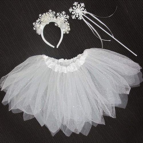 NET TOYS Niedliches Schneeflocke Kostüm für Mädchen - Weiß - Entzückende Kinder-Verkleidung EIS-Prinzessin Outfit - Bestens geeignet für Kinder-Fasching & Weihnachten NET TOYS Niedliches Schneeflocke Kostüm für Mädchen - Weiß - Entzückende Kinder-Verkleidung EIS-Prinzessin Outfit - Bestens geeignet für Kinder-Fasching & Weihnachten von NET TOYS