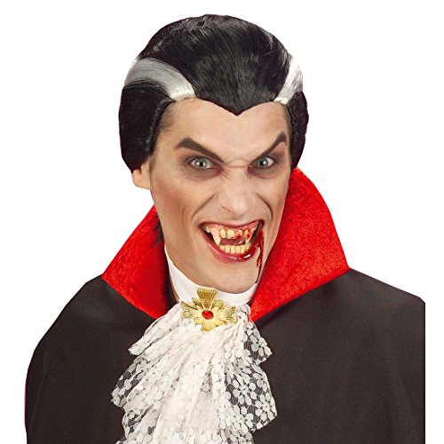 NET TOYS Perücke Vampir Halloween Draculaperücke Drakula Halloweenperücke Schwarz, Kostüm Zubehör, Einheitsgröße, Kunsthaar NET TOYS Perücke Vampir Halloween Draculaperücke Drakula Halloweenperücke Schwarz, Kostüm Zubehör, Einheitsgröße, Kunsthaar von NET TOYS