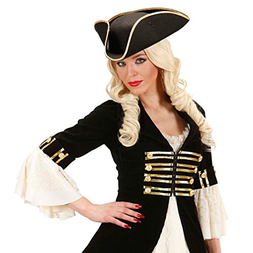 NET TOYS Piratenhut Dreispitz Kapitän Hut schwarz Offizier Kopfbedeckung General Filzhut Captain Jack Sparrow Mütze Seefahrer Kostüm Zubehör NET TOYS Piratenhut Dreispitz Kapitän Hut schwarz Offizier Kopfbedeckung General Filzhut Captain Jack Sparrow Mütze Seefahrer Kostüm Zubehör von NET TOYS