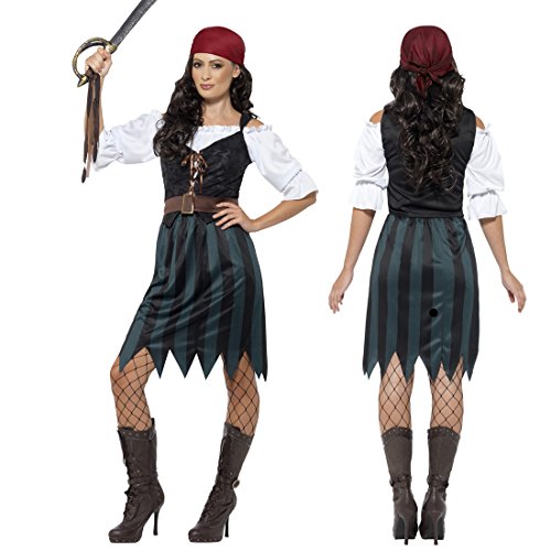 NET TOYS Piratenkostüm Damen Piratinnenkostüm S 36/38 Damenkostüm Seeräuberin Piratin Kostüm Freibeuterin Piraten-Outfit Frauen Faschingskostüm Piratenbraut NET TOYS Piratenkostüm Damen Piratinnenkostüm S 36/38 Damenkostüm Seeräuberin Piratin Kostüm Freibeuterin Piraten-Outfit Frauen Faschingskostüm Piratenbraut von NET TOYS