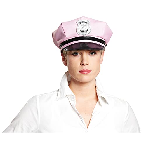 NET TOYS Polizei Mütze rosa Polizeimütze Damen Polizeikappe Polizeihut Hut Kappe Karneval Kopfbedeckung JGA von NET TOYS
