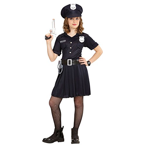 NET TOYS Polizeikostüm Mädchen Kinder Polizistin Kostüm 140, 8 - 10 Jahre Polizistinkostüm Kinderkostüm Politesse von NET TOYS