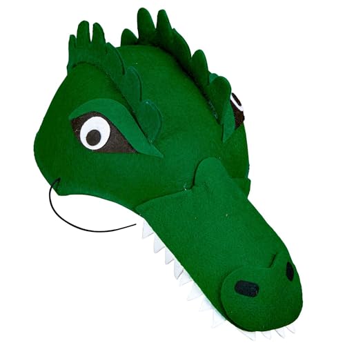 NET TOYS Schaurige Krokodil Mütze - Grün - Cooles Kinder-Kostüm-Zubehör Alligator Hut für Jungen und Mädchen NET TOYS Schaurige Krokodil Mütze - Grün - Cooles Kinder-Kostüm-Zubehör Alligator Hut für Jungen und Mädchen von NET TOYS
