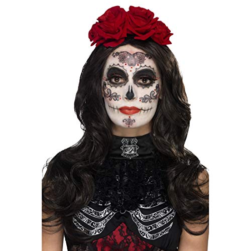 NET TOYS Schmink-Set Dia de los Muertos | Mehrteilig | Originelle Damen-Schminke Mexikanische Totenmaske | Praktisch für Halloween & Karneval NET TOYS Schmink-Set Dia de los Muertos | Mehrteilig | Originelle Damen-Schminke Mexikanische Totenmaske | Praktisch für Halloween & Karneval von NET TOYS