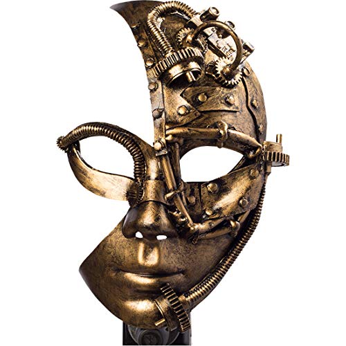 NET TOYS Schöne Steampunk-Maske für Frauen | Bronzefarben | Wertige Damen-Maske Gothic | EIN Blickfang für Halloween & Fasching NET TOYS Schöne Steampunk-Maske für Frauen | Bronzefarben | Wertige Damen-Maske Gothic | EIN Blickfang für Halloween & Fasching von NET TOYS