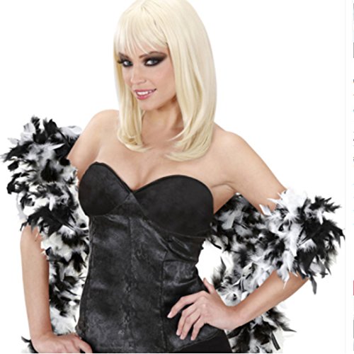 NET TOYS Schwarz-Weiße Feder Boa Federboa Federschal Federboas Stola 20er Jahre Charleston Kostüm Zubehör NET TOYS Schwarz-Weiße Feder Boa Federboa Federschal Federboas Stola 20er Jahre Charleston Kostüm Zubehör von NET TOYS
