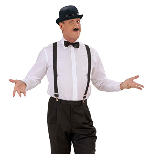 NET TOYS Schwarze Melone Hut Deluxe Filzhut Charly Hüte Karneval Partyhut Karneval Fasching von NET TOYS