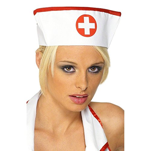 NET TOYS Schwesternhaube Krankenschwester Haube Weiß Schwestern Haube Krankenschwesternhaube Krankenschwesterhaube Kostüm Accessoire von NET TOYS