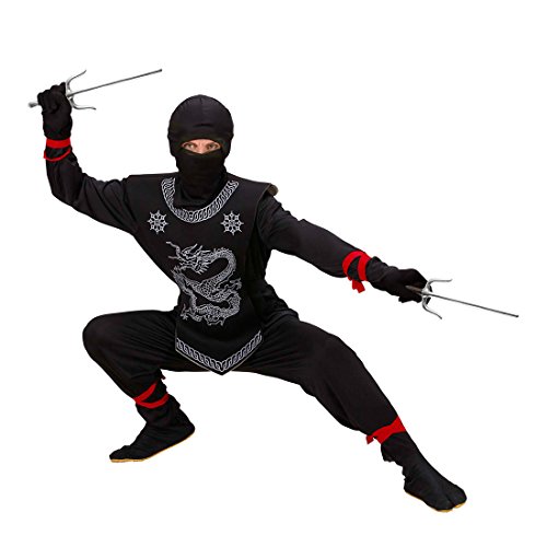 NET TOYS Spielzeug Sai Gabeln Ninja Waffe schwarz-Silber Samurai Saigabeln Shogun Japaner Kostüm Zubehör von NET TOYS