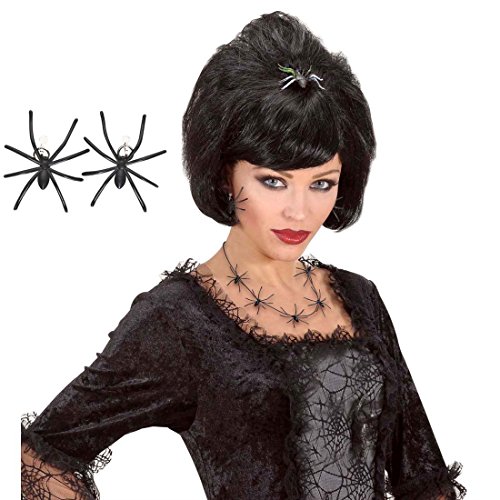 NET TOYS Spinnen Ohrringe Hexen Ohrschmuck Gothic Schmuck Gothic Ohr Clips Schwarze Witwe Halloween Kostüm Accessoire NET TOYS Spinnen Ohrringe Hexen Ohrschmuck Gothic Schmuck Gothic Ohr Clips Schwarze Witwe Halloween Kostüm Accessoire von NET TOYS