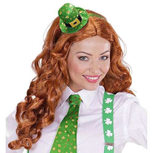 NET TOYS St. Patrick's Day Hut Mini Zylinder Kobold Leprechaun Fascinator Minizylinder Irland Minihut St Particks Day Irischer Hut Damenzylinder NET TOYS St. Patrick's Day Hut Mini Zylinder Kobold Leprechaun Fascinator Minizylinder Irland Minihut St Particks Day Irischer Hut Damenzylinder von NET TOYS