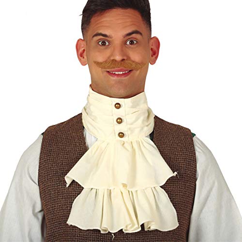 NET TOYS Stilvolles Mittelalter Jabot für Erwachsene - Beige - Hochwertiges Unisex-Kostüm-Zubehör Steampunk Rüschenkragen Cosplay - Perfekt geeignet für Kostümfest & Mottoparty NET TOYS Stilvolles Mittelalter Jabot für Erwachsene - Beige - Hochwertiges Unisex-Kostüm-Zubehör Steampunk Rüschenkragen Cosplay - Perfekt geeignet für Kostümfest & Mottoparty von NET TOYS