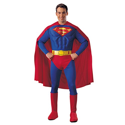 NET TOYS Superman Kostüm M 48/50 Supermankostüm Supermann Superhelden Supermann Outfit Verkleidung Herren Männer von NET TOYS