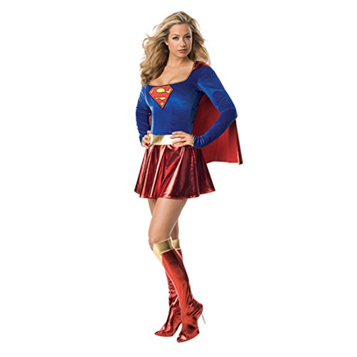 NET TOYS Superwoman Kostüm M 38/40 Superhelden Karnevalkostüm Damenkostüm Outfit Verkleidung Damen Frauen Fasching von NET TOYS