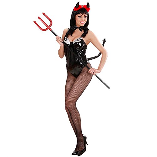 NET TOYS Teufelskostüm Set Teufel Hörner, Fliege und Schwanz schwarz Teufelin Kostüm Damen Devil Faschingskostüm Teufelchen Satan Verkleidung Halloween Kostüm Zubehör von NET TOYS